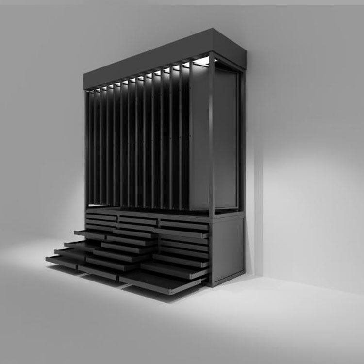 Aluminiozko Gusset Pantaila Rack